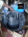 Black Hard Shell Spare Tire Cover for Toyota FJ Cruiser - 2