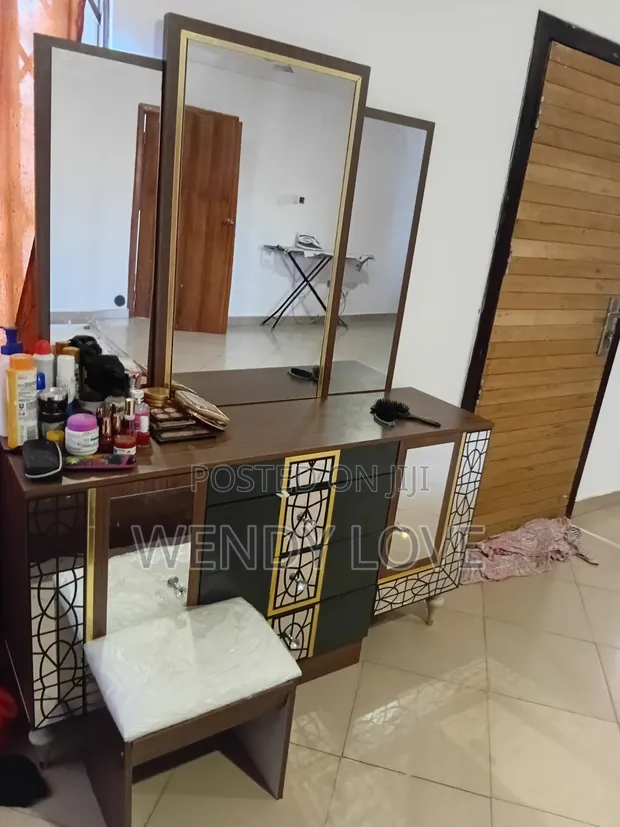 Bedroom Set - Wardrobe, Bed with Light & Dressing Mirror - 1
