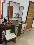 Bedroom Set - Wardrobe, Bed with Light & Dressing Mirror - 1