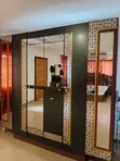 Bedroom Set - Wardrobe, Bed with Light & Dressing Mirror - 2