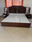 Bedroom Set - Wardrobe, Bed with Light & Dressing Mirror - 3
