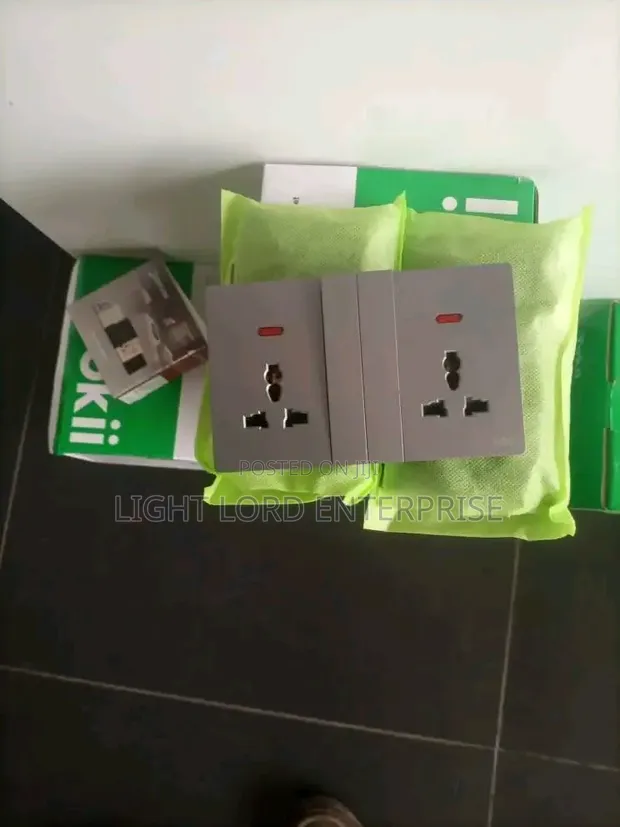 SXD Grey Double Socket with USB Ports - 1
