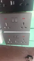 SXD Grey Double Socket with USB Ports - 2