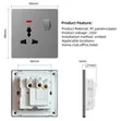 Huffington Universal Socket and Switches (30-Year Warranty) - 2