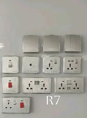 Silver Body Socket and Switches with 30-Year Warranty