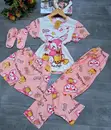 Kids Pajamas 4-in-1 Set with Slippers - 3