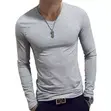 Bodycon Top - V-Neck, Long Sleeve - 4
