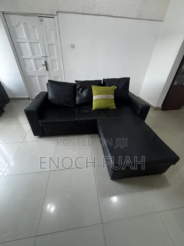 L-Shape Leather Sofa - 1