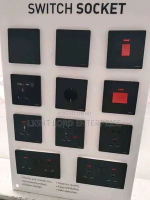 Superior Quality Black Socket and Switches - 30 Year Warranty