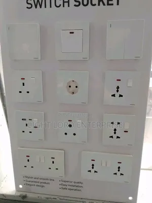 ZDH Double Socket and Switches - White