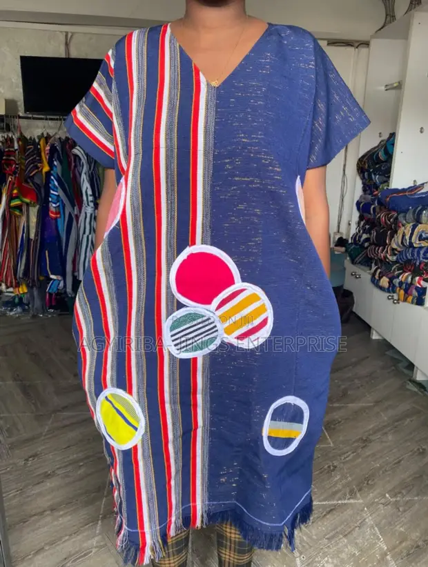 Bubu Smock Dress - Blue - 1