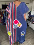 Bubu Smock Dress - Blue - 1