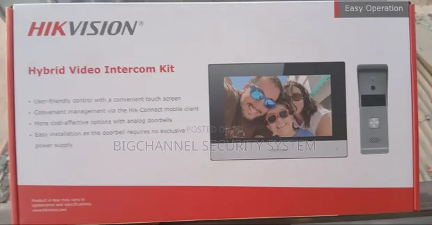 Hikvision 4 Wire Hybrid Video Intercom Kit - 1