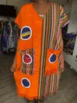 Bubu Smock Dress - Orange - 1