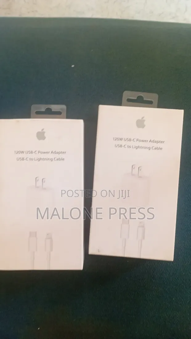 120W USB-C Power Adapter & USB-C to Lightning Cable Charger - 1