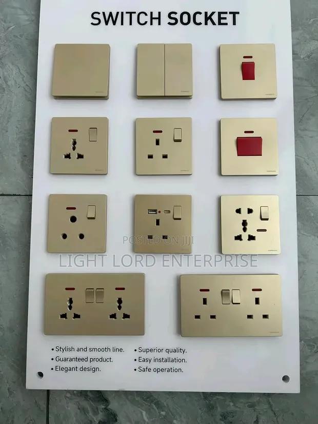 Spacetek High Quality Socket and Switch - 30 Year Warranty - 1