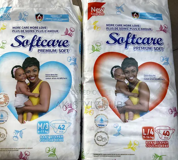 Softcare Diapers S, M, L - 1