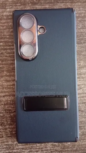 Samsung Z Fold 8 Ultra Leather Case - Blue