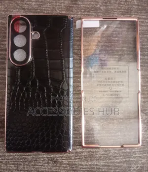 Samsung Z Fold 8 Ultra Leather Case with Inbuilt Protector