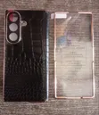 Samsung Z Fold 8 Ultra Leather Case with Inbuilt Protector - 1