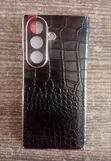 Samsung Z Fold 8 Ultra Leather Case with Inbuilt Protector - 3