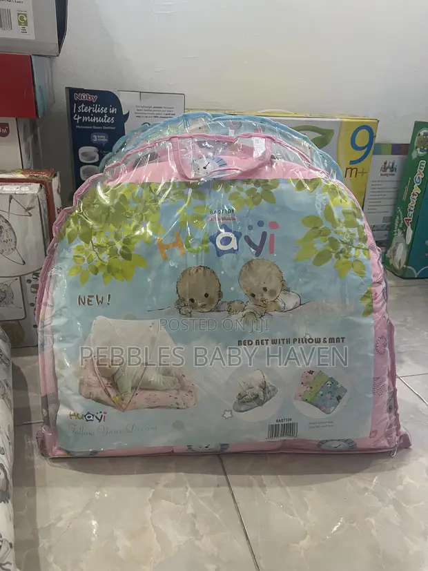 Baby Bed Net with Pillow & Mat - 1