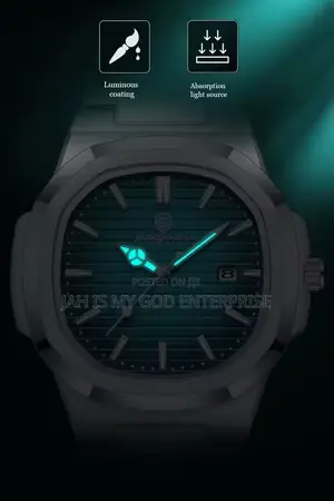 Paazomu 614 Luxury Quartz Wristwatch - Silver Green