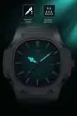Paazomu 614 Luxury Quartz Wristwatch - Silver Green - 1