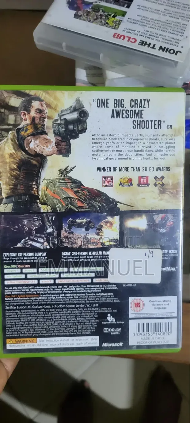 Rage Xbox 360 Game - 1