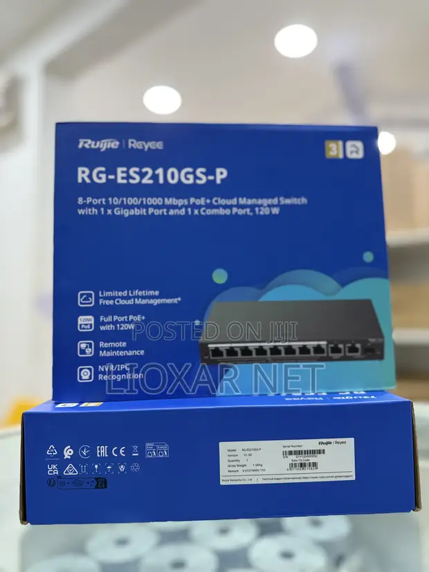 RUIJIE RG-ES210GS-P 10-Port Gigabit Smart Cloud PoE Switch - 1