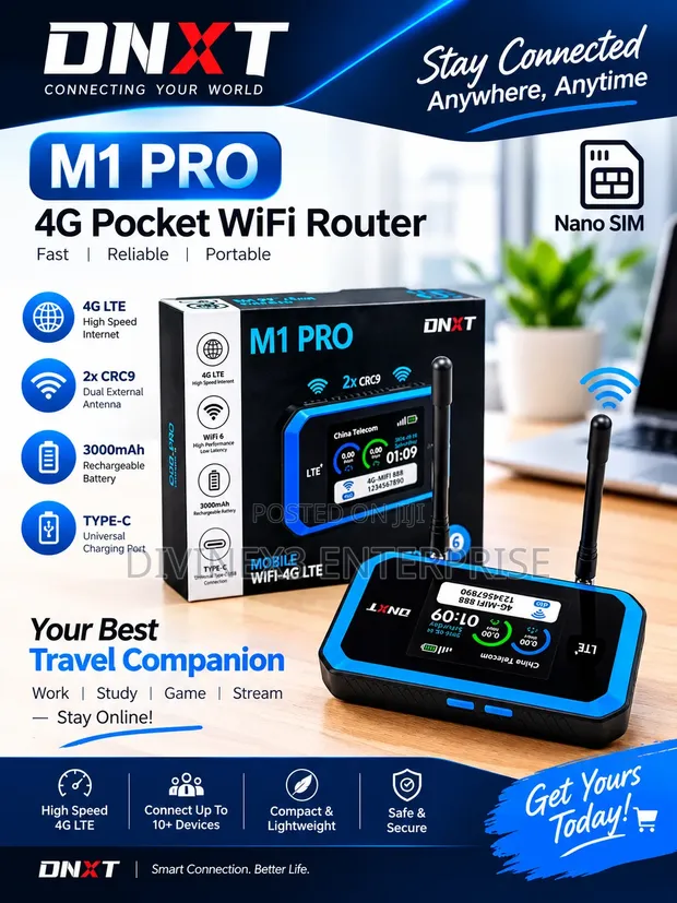 DNXT M1 Pro 4G Pocket WiFi Router - 1