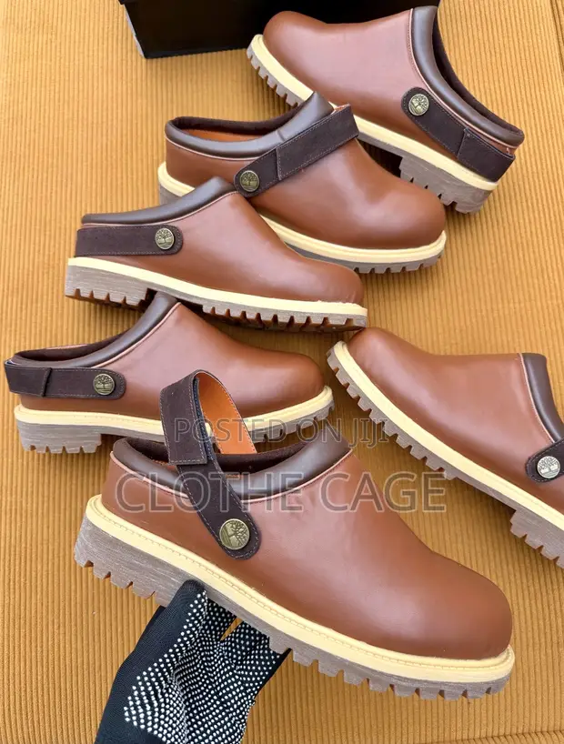 Timberland Premium Convertible Clogs - Brown Leather - 1