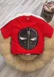 Bold Zipper Mask Oversized Tee - 2