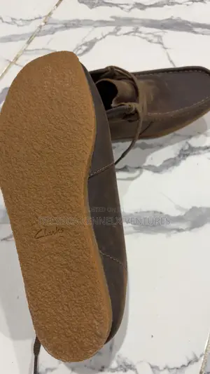 Clarks Brown Leather Shoes - Size 43