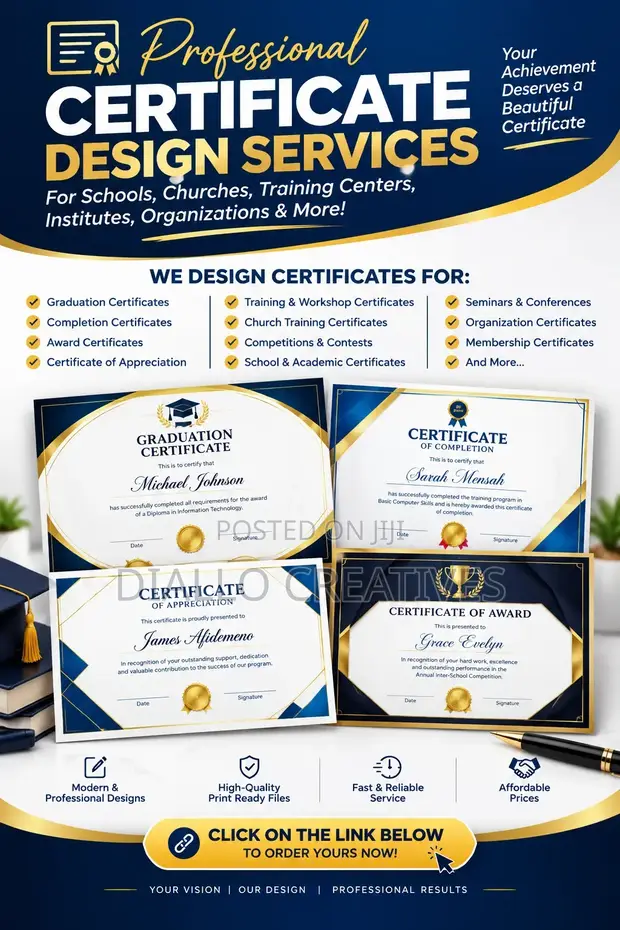 Professional Certificate Design Service - 1
