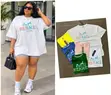 100K Oversize T-Shirt for Plus Size Ladies - 2