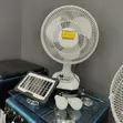 Rechargeable Solar Fan with LED Light - 1