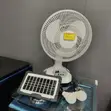 Rechargeable Solar Fan with Bulb - 1