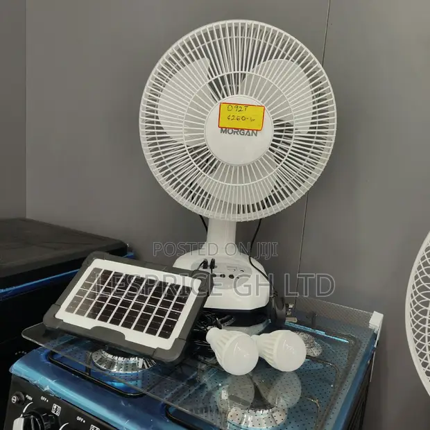 Strong Rechargeable Solar Fan - Energy Saver - 1