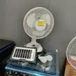 Monster Performance Rechargeable Fan with Solar Panel, USB Port & Bulb - 1
