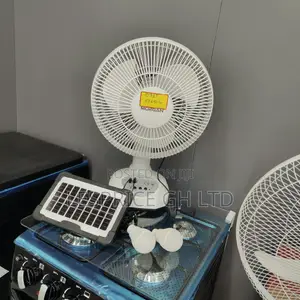Morgan Rechargeable Fan with Solar Panels - Price Slash