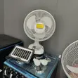 Morgan Rechargeable Fan with Solar Panels - Price Slash - 1