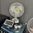 Morgan Rechargeable Fan with Solar Panels - Price Slash - 2