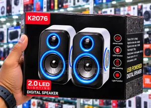 K2076 6W 2.0 LED USB Multimedia Computer Speakers