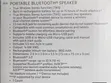 New SilverCrest 5.0 Portable Bluetooth Speaker - 5
