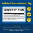WellBetX Berberine Blood Sugar Balance, 500mg, 60 Veggie Capsules - 4