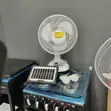 Morgan Rechargeable Solar Fan with Bulbs - 2