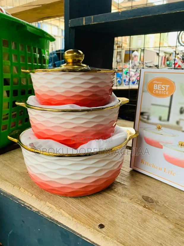 3-Piece Ceramic Bowl Set - 1