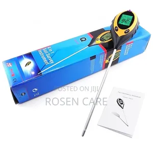 4-in-1 Soil Tester: pH, Moisture, Sunlight, Temperature