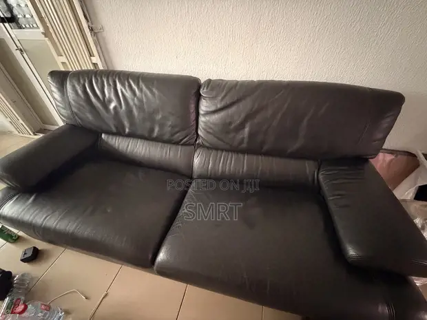 2-in-1 Leather Couch - 1